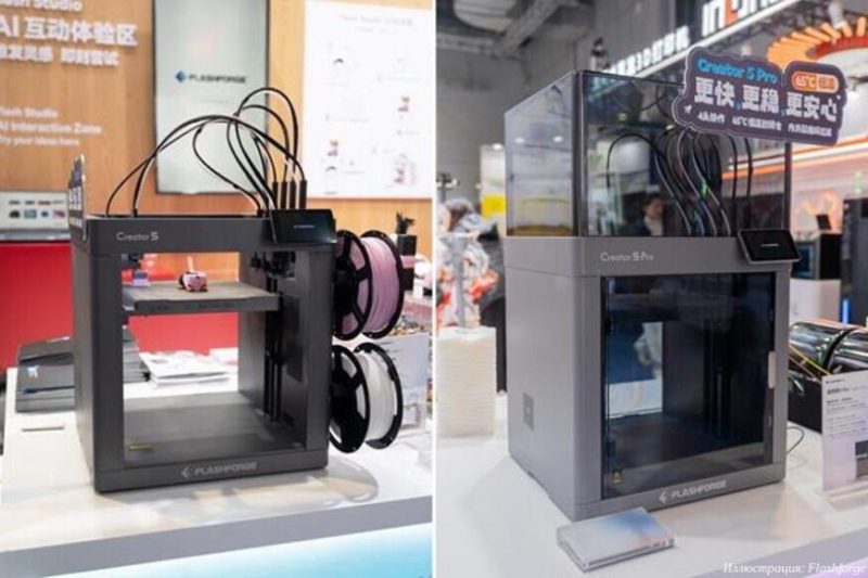 Компания Flashforge представила 3D-принтер Creator 5 c тулченджером